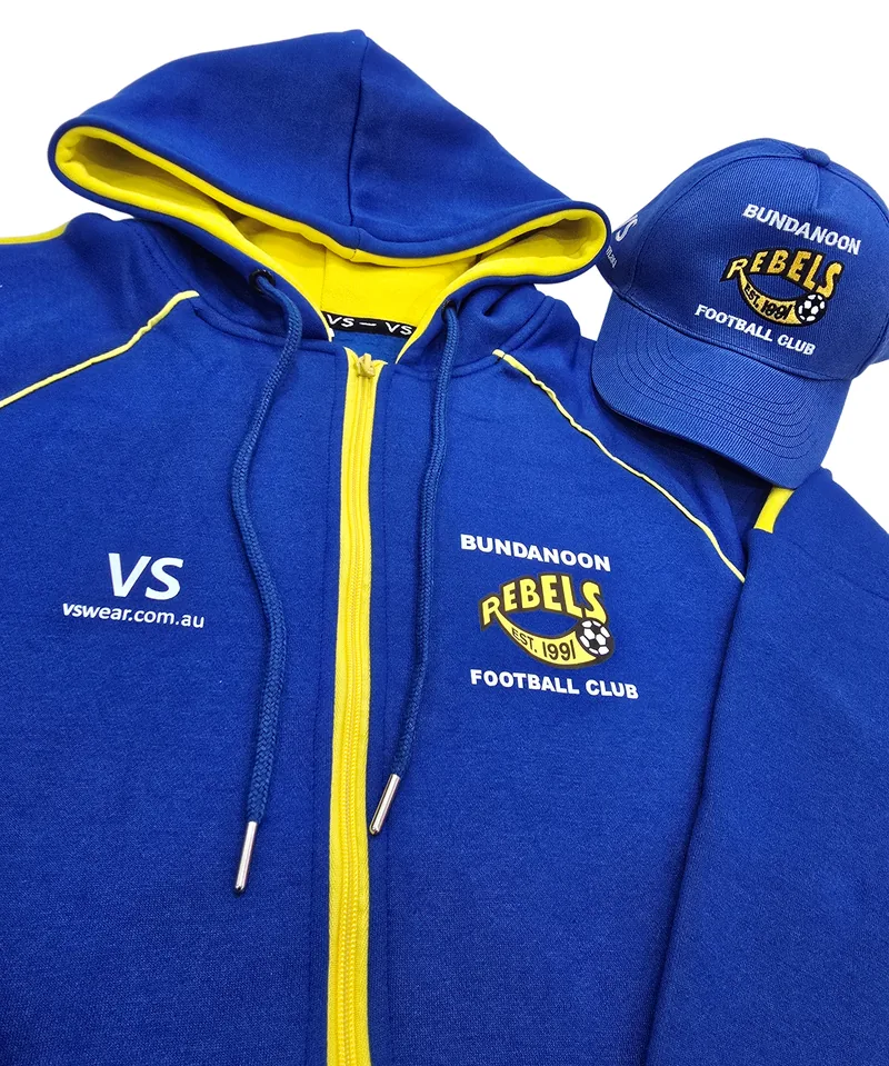 BRFC custom merchandise range including cotton hoodies, made by CustomHoodie (VS Wear)