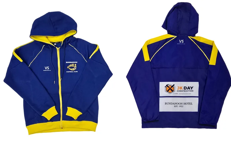 BRFC custom cotton zip-up hoodie and jacket, made by CustomHoodie (VS Wear)