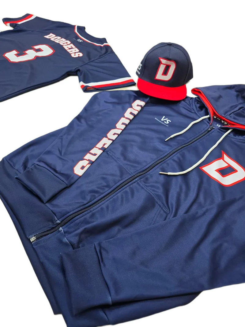 Dodgers Softball custom sublimated hoodie, made by CustomHoodie (VS Wear)