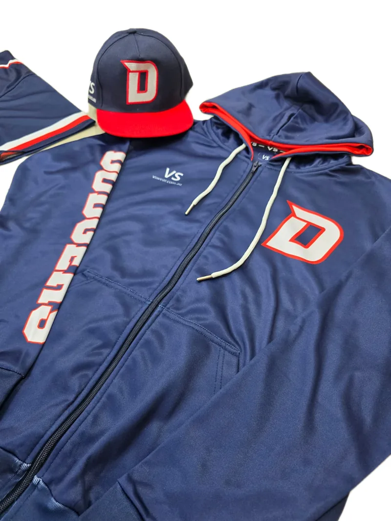 Dodgers Softball custom sublimated hoodie, made by CustomHoodie (VS Wear)