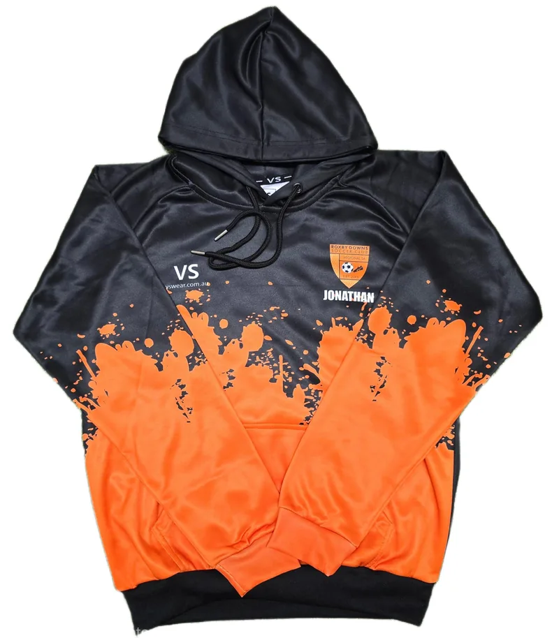 Roxby Downs Soccer Club custom sublimated hoodie, made by CustomHoodie (VS Wear)