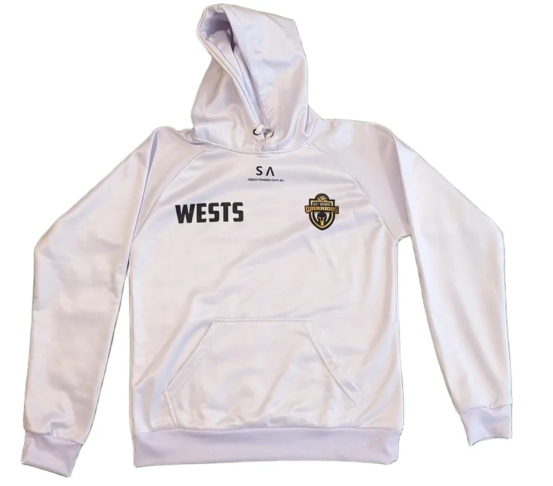West Brisbane Volleyball custom sublimated hoodie, made by CustomHoodie (VS Wear)